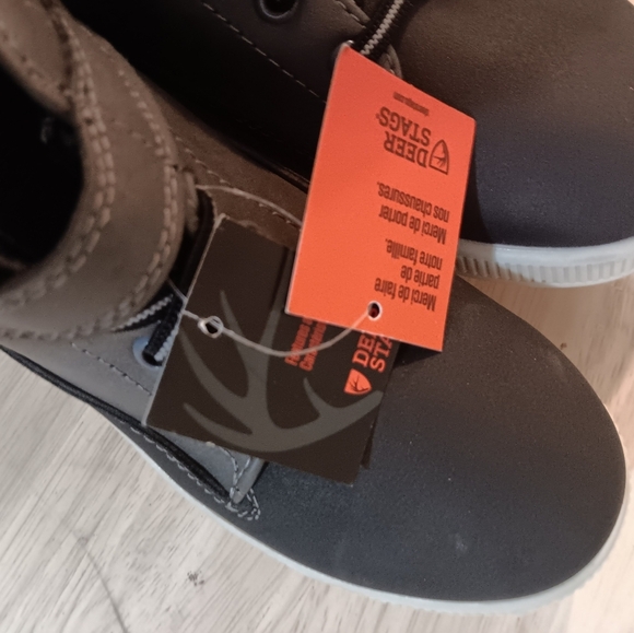 Deer Stags Kids' Niles Hybrid Fashion Sneaker Boot in Black Grey - Picture 7 of 7